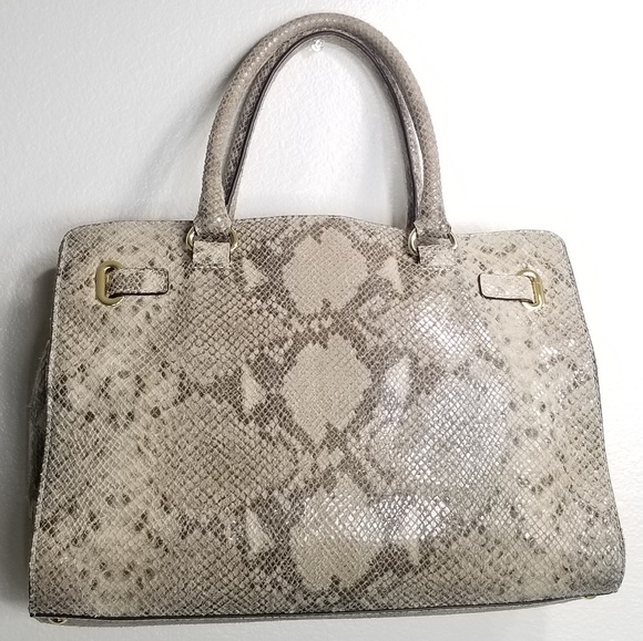 MICHAEL KORS Hamilton Snakeskin Large Emboss Tote - Picture 8 of 8